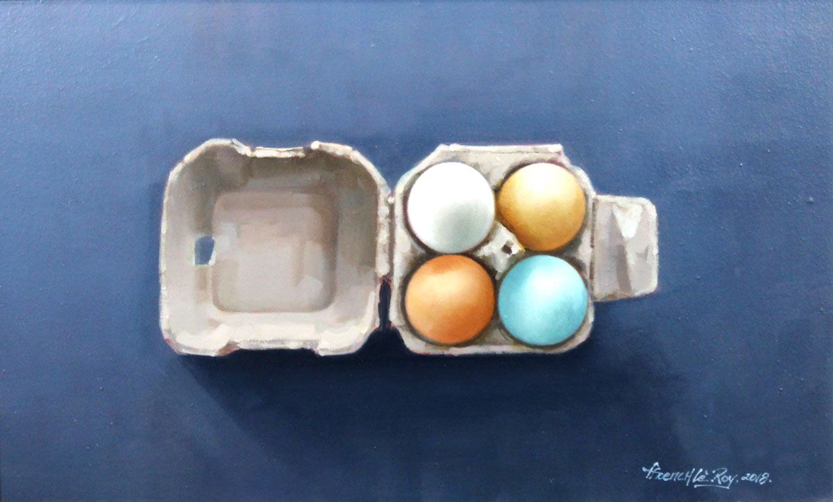 Carton of Four Eggs