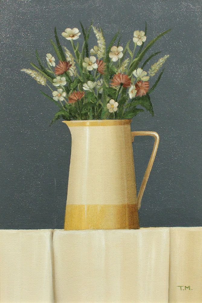 Wild Flowers in a Yellow Jug