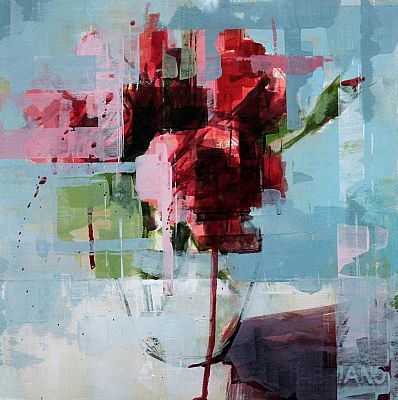 Abstract Roses by Bridget Flinn