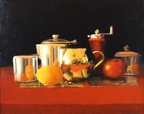 Still Life with Lemon and Apple