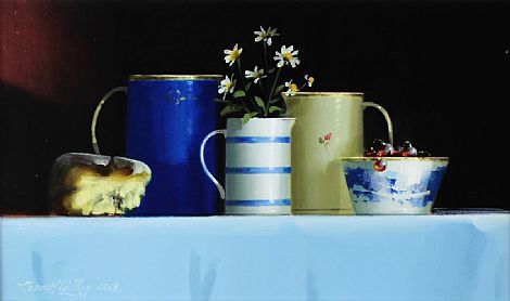 Still Life with Stilton and Summer Daisies 